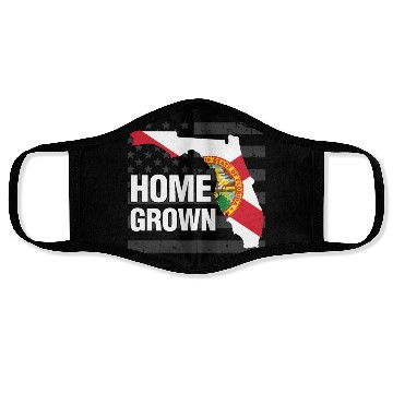 Discover Florida Homegrown American Flag Face Masks
