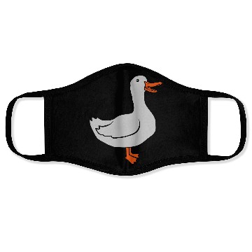 Discover Cartoon bird cute goose Face Masks