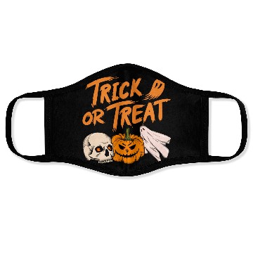 Discover Halloween scary pumpkin head, skull and ghost Face Masks