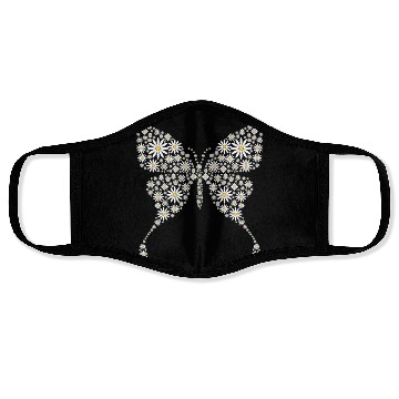 Discover Cute Daisy Butterfly Women Gardening Flower Face Masks