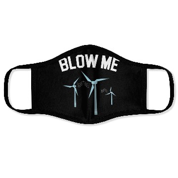 Discover Blow Me Wind Renewable Energy Windtech Windmill Face Masks