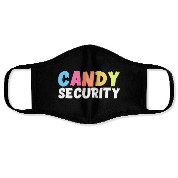 Discover Candy Security Funny Halloween Costume For Parents Face Masks