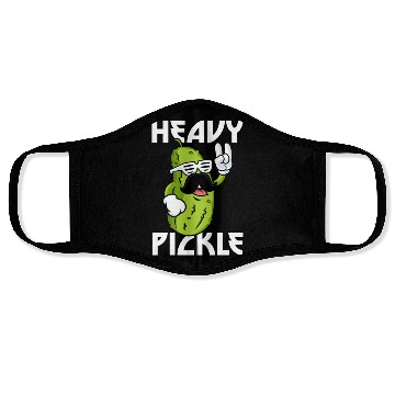 Discover Heavy Pickle Metal Fan Metalhead Face Masks
