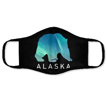 Discover Alaska Gift USA Natur Bär Denali Grizzly Wald Face Masks