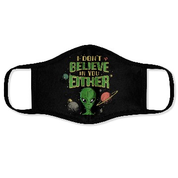 Discover Alien Galaxy Ufo Extraterrestrial Spaceship space Face Masks