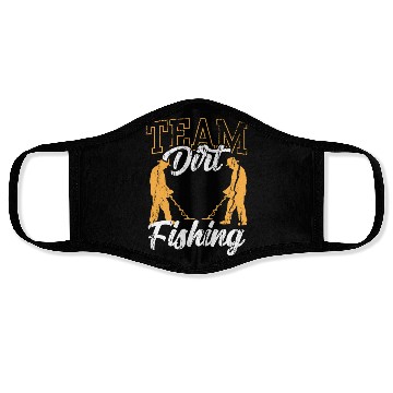 Discover Team Dirt Fishing Detector Hobby Metal Detecting Face Masks