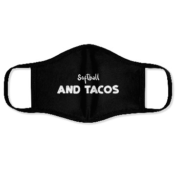 Discover Softball And Tacos - Baseball Face Masks