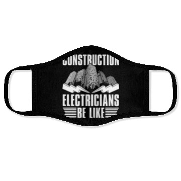 Discover Electrician Electrical Engineer Lineman Face Masks
