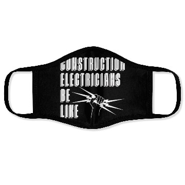 Discover Electrician Electrical Engineer Lineman Face Masks