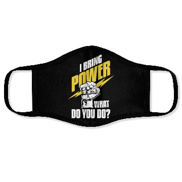 Discover Electrician Electrical Engineer Lineman Face Masks