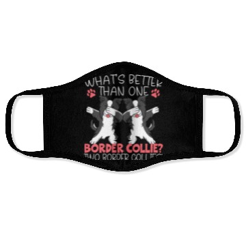 Discover Border Collie Whisperer Dog Lover Puppy Owner Pup Face Masks