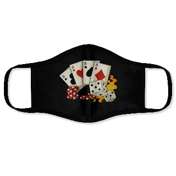 Discover Poker Casino Poker Player Gambling Roulette Gift Face Masks