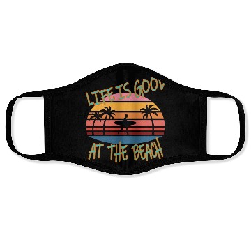 Discover Summer Vacation Retro Vintage Face Masks