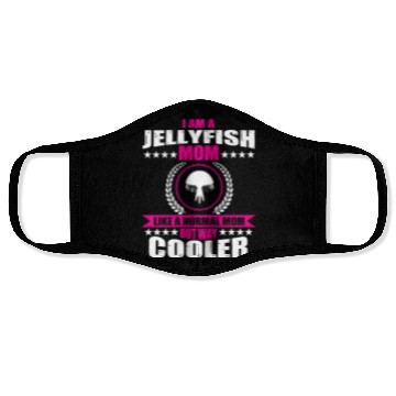 Discover Funny Jellyfish Mom Face Masks