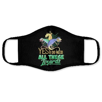 Discover Yes I Do Need All These Lizards Gecko Reptile Cham Face Masks