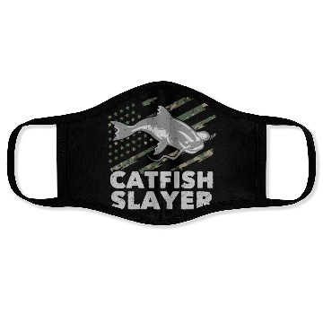 Discover Catfish Slayer - Wels Catfish Hunter Face Masks