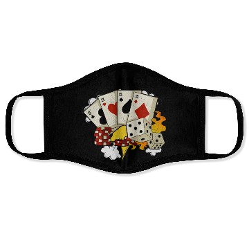 Discover Poker Casino Poker Player Gambling Roulette Gift Face Masks