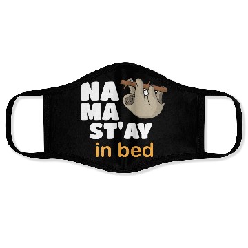 Discover Namaste Sloth Sleep Lovers Napping Gift Namastay I Face Masks