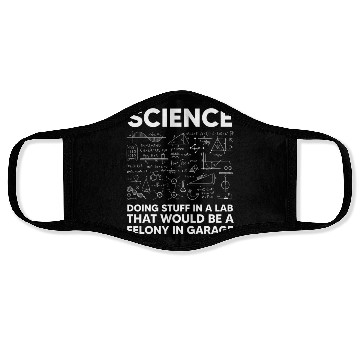 Discover Funny Science Chemistry Face Masks for Nerds SCIENCE