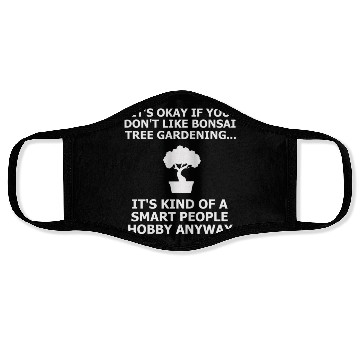 Discover Bonsai Tree Face Masks Funny Smart People Gardener