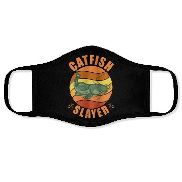 Discover Catfish Slayer - Wels Catfish Hunter Face Masks
