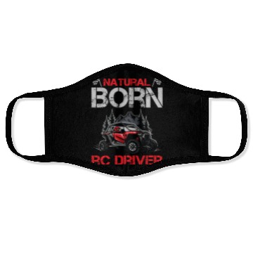 Discover Natural Born RC car Driver Racer Remote Controlled Face Masks