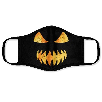 Discover Retro Jack O Lantern Scary Carved Pumpkin Face Face Masks