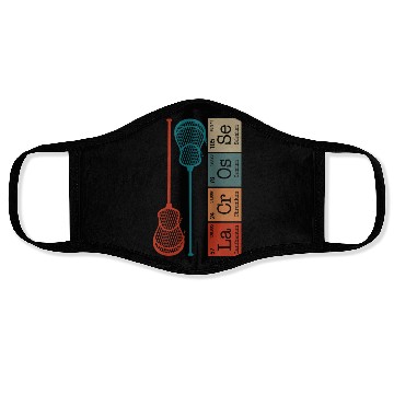 Discover Lacrosse Periodic Table Element Face Masks, Lacrosse