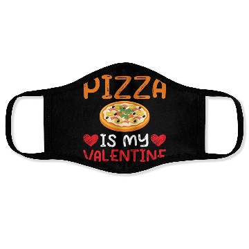 Discover Valentine Day Pizza Gift Face Masks