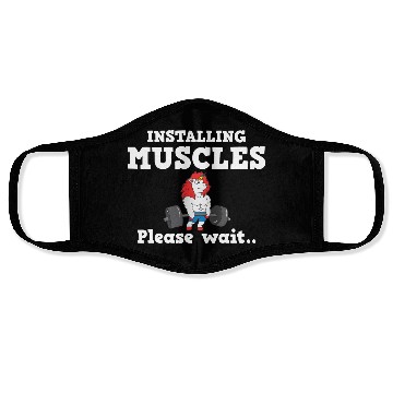 Discover Unicorn Muscle Workout Fitness Training Sport Gym Face Masks