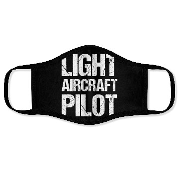 Discover Light Aircraft Pilot Private Small Airplane Face Masks