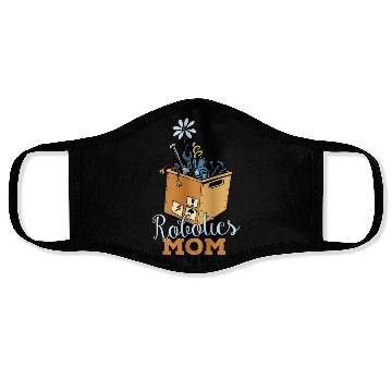 Discover Robotics Mom Cartoon Art Face Masks