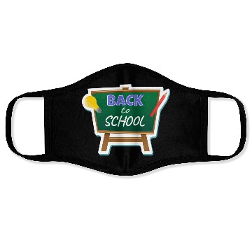 Discover Back to School Sticker Face Masks