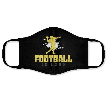 Discover football is love Face Masks