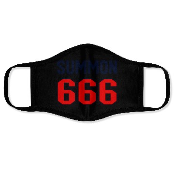 Discover Summon 666 Jersey Satanist Devil Worshipper 666 Face Masks
