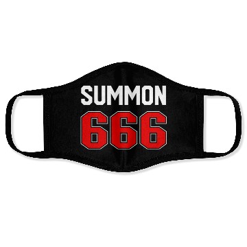 Discover Summon 666 Jersey Satanist Devil Worshipper 666dev Face Masks