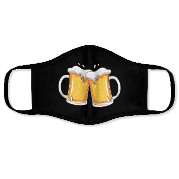 Discover two mugs of beer Face Masks