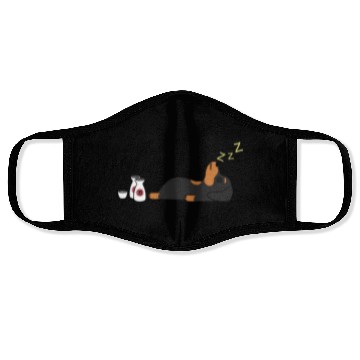 Discover Dachshund Sake Drunk Face Masks