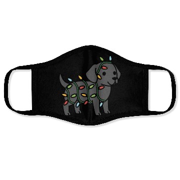 Discover Great Dane Christmas Lights Face Masks