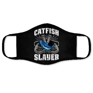 Discover Catfish Slayer - Wels Catfish Hunter Face Masks