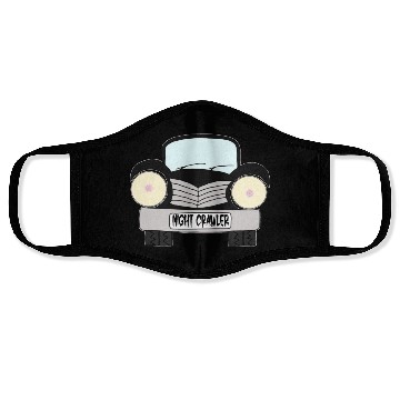 Discover Old Car Black Night Crawler Face Masks