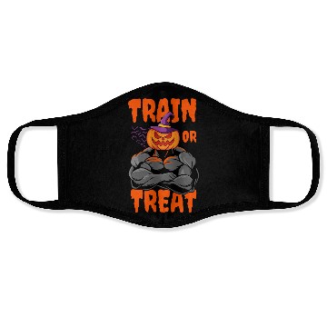Discover Train Or Treat Muscular Jack O Lanterns Face Masks