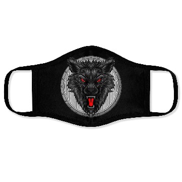 Discover Be Strong As A Wolf Face Masks