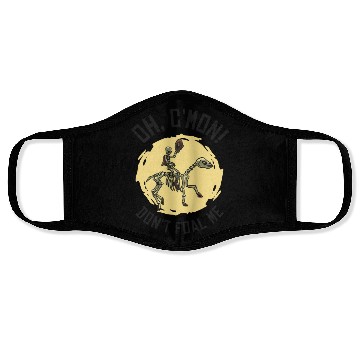 Discover Halloween Cowboy Skeleton Foal Horse Riding Face Masks