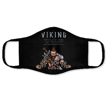 Discover Viking Warrior Valhalla Awaits Me 2 Face Masks