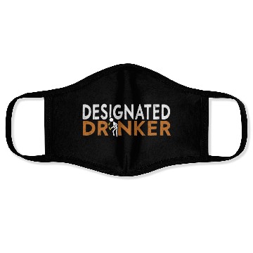 Discover Mens Beer Lovers, Designated Drinker Funny Face Masks