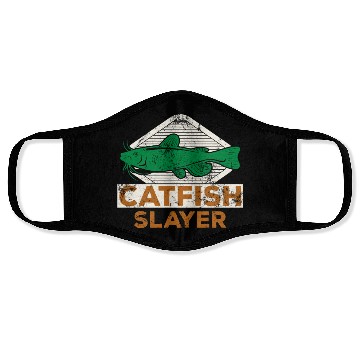 Discover Catfish Slayer - Wels Catfish Hunter Face Masks