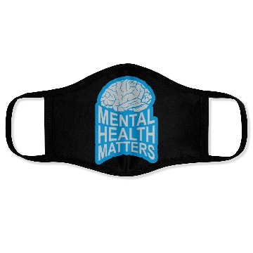 Discover mental health matters quote Face Masks