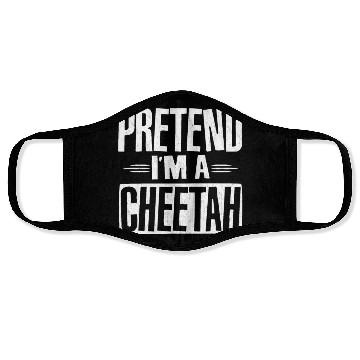 Discover Pretend I'm A Cheetah Easy Lazy Halloween Costume Face Masks