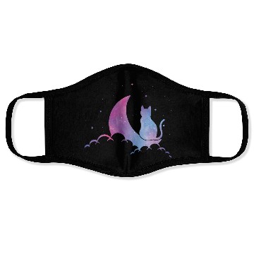 Discover Celestial Cat Lover Pastel Goth Feline Face Masks